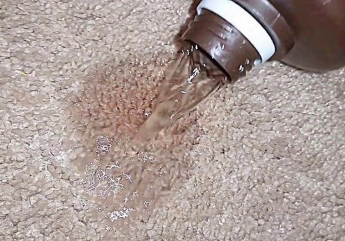 How long to leave hydrogen peroxide on carpet stain?